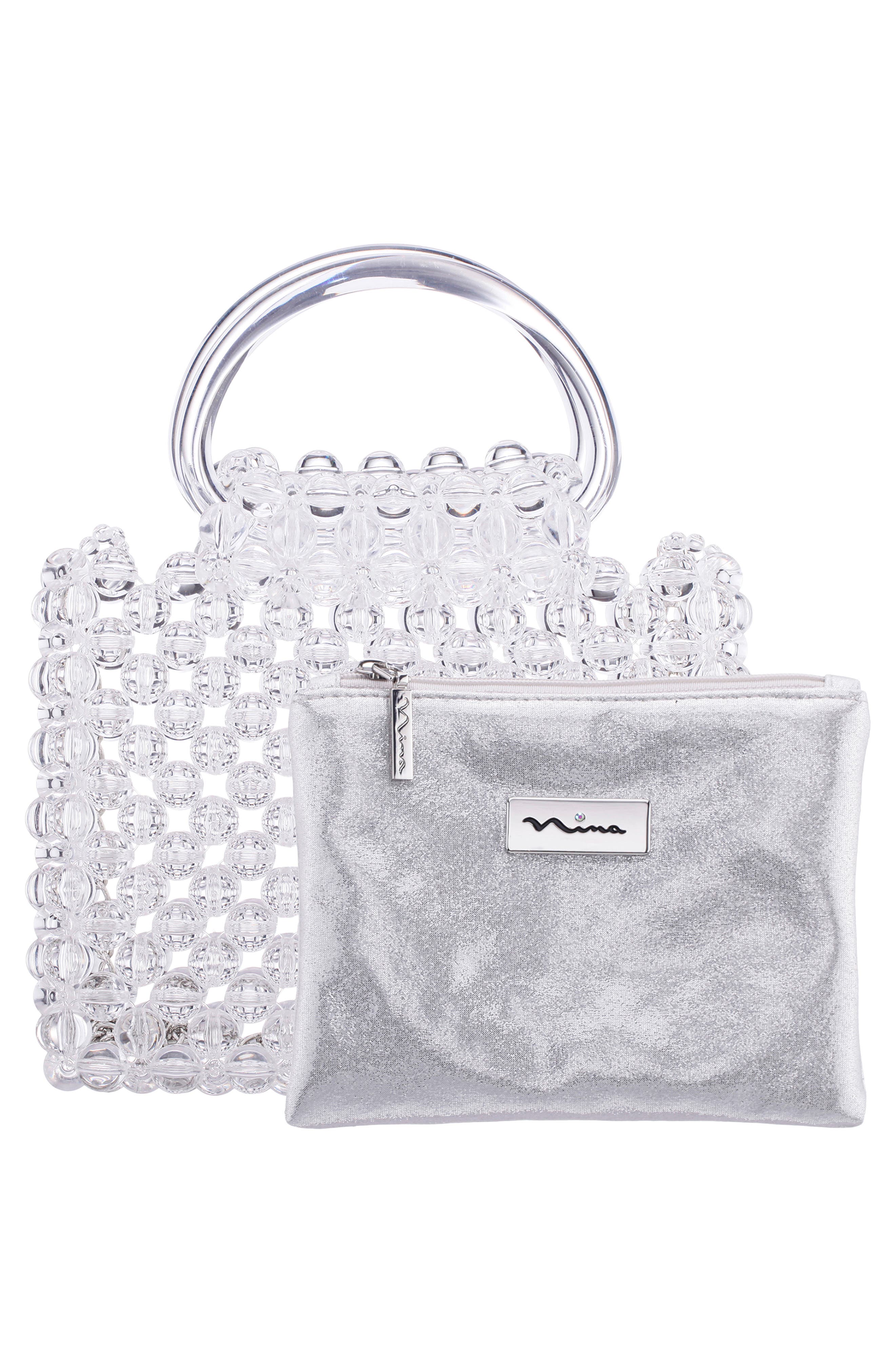 Nylie Top Handle Bag, Alternate, color, CLEAR