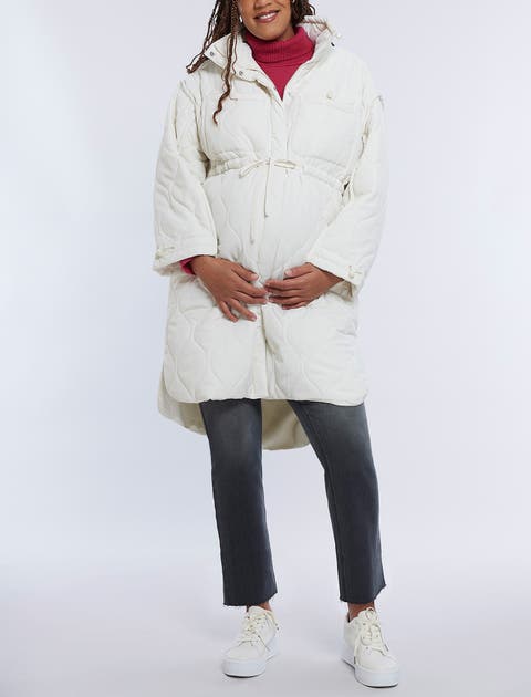 Woven Full-Zip Long Sleeve Quilted Puffer Jacket