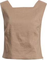 Nordstrom Linen Blend Shell Top