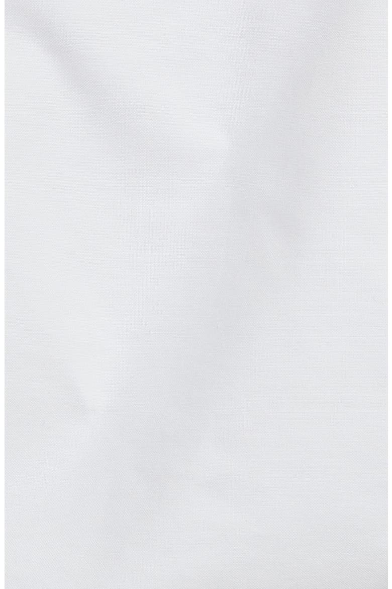 Crop Cotton Oxford Snap-Up Shirt, Alternate, color, WHITE