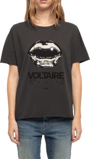 Zadig & Voltaire Tommer HC Tour Lips Graphic Tee