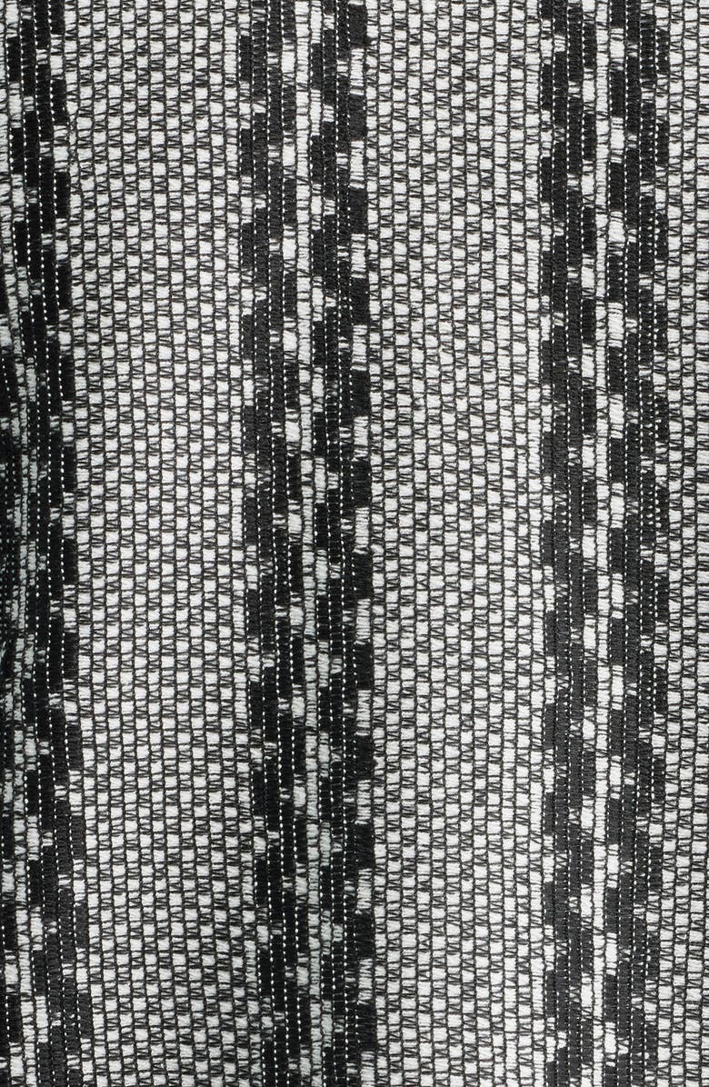 ICECREAM Vertical Stripe Short Sleve Knit Zip-Up Shirt, Alternate, color, Whisper White