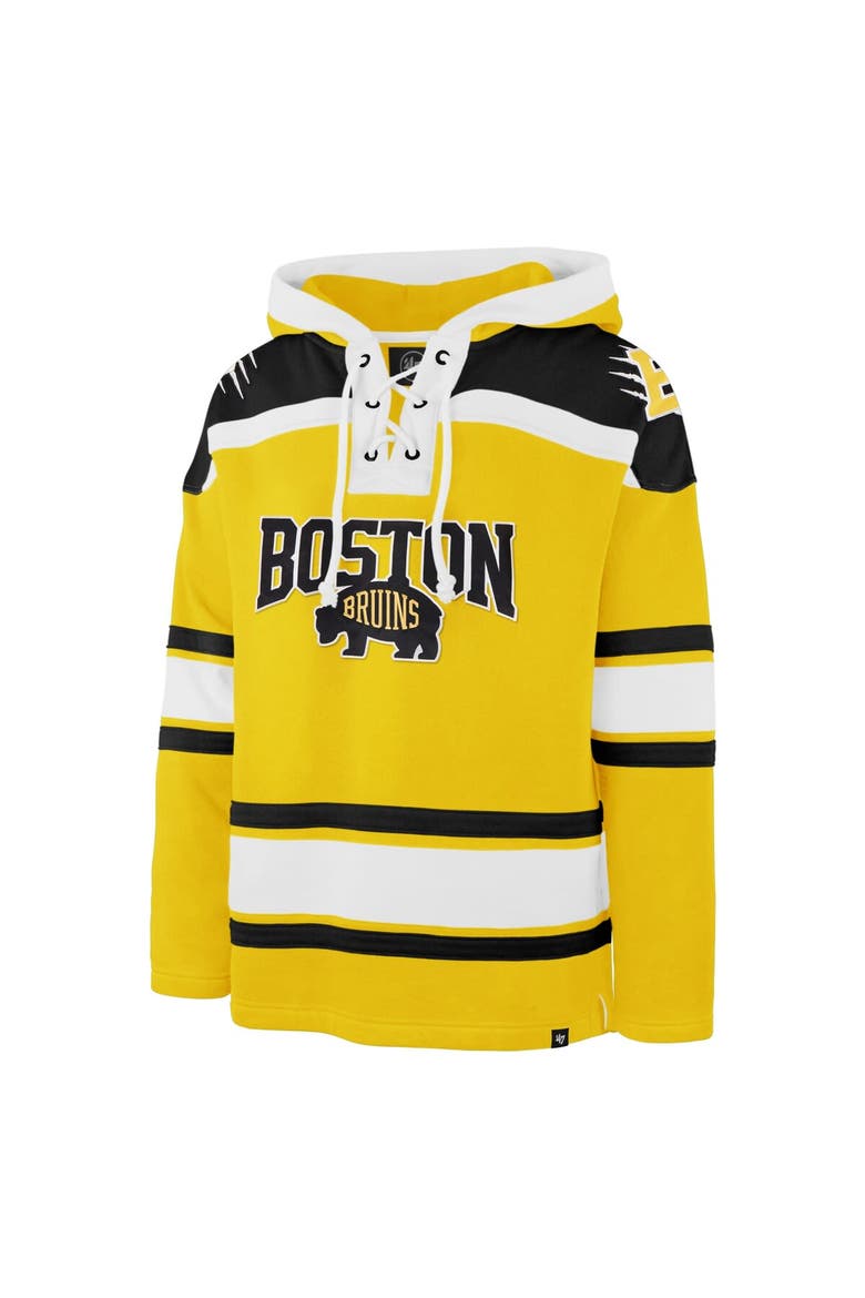 Men's '47 Gold Boston Bruins 2026 NHL Stadium Series Superior Lacer Hoodie, Alternate, color, Gold