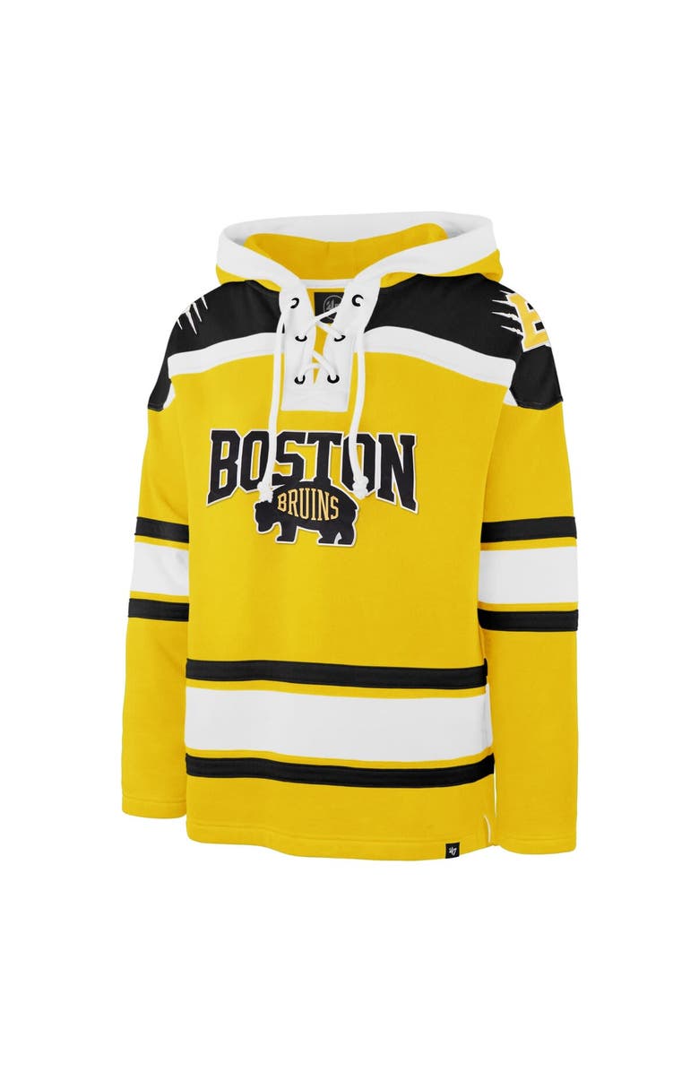 '47 Men's '47 Gold Boston Bruins 2026 NHL Stadium Series Superior Lacer Hoodie, Alternate, color, Gold