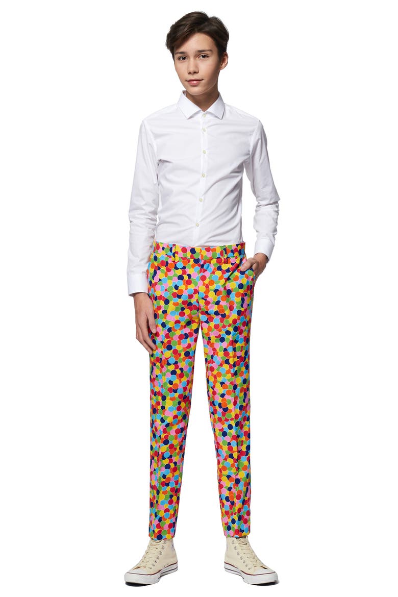 Kids' Confetti Two-Piece Suit with Tie, Alternate, color, MISCELLANEOUS