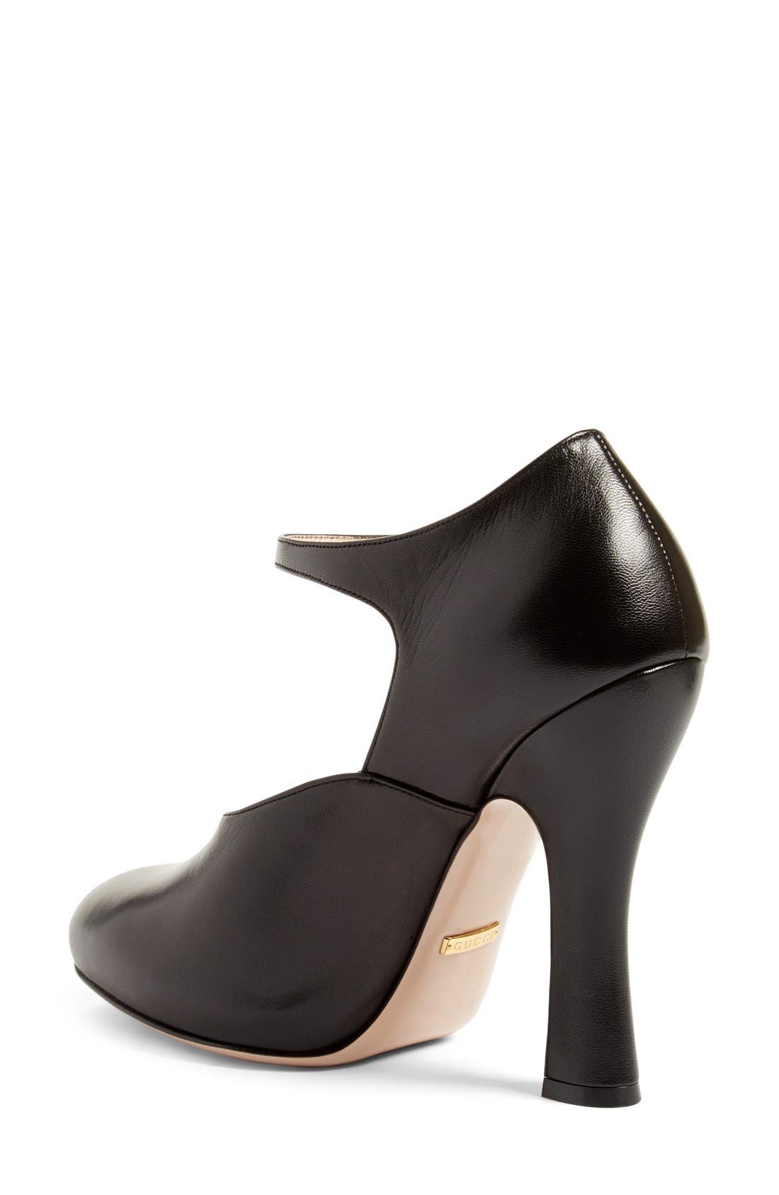 Gucci 'Lesley' Ankle Strap Pump, Alternate, color, 