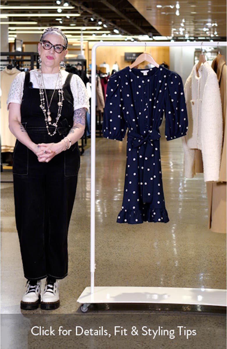 Zip-Front Long Sleeve Ponte Dress, sales video thumbnail