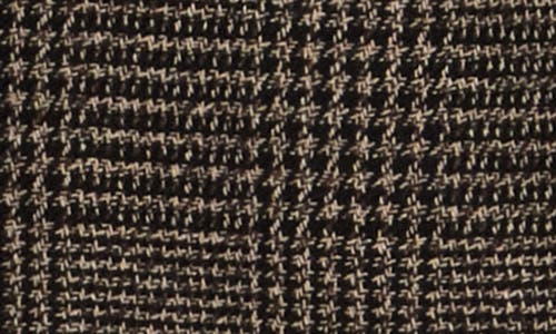 Calvin Klein Glen Plaid Crop Jacket In Brown