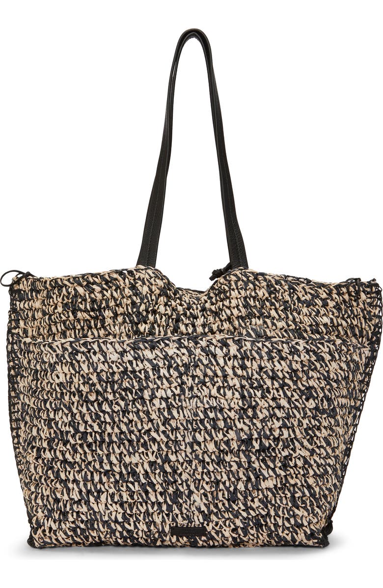Vince Camuto Jamee Crochet Straw Tote, Alternate, color,