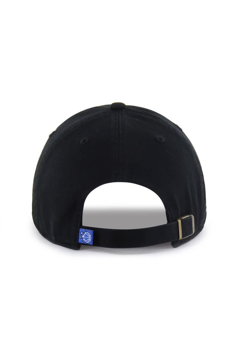 Men's '47  Black Orlando Magic Core Logo Clean Up Adjustable Hat, Alternate, color, Black