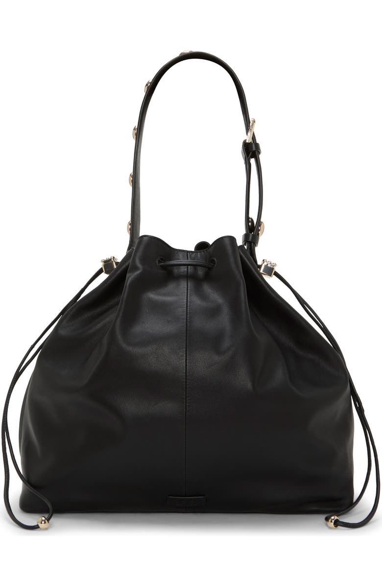 Vince Camuto Pippa Leather Bucket Bag, Alternate, color, Oxford