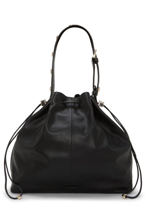 Vince Camuto Pippa Leather Bucket Bag In Blue