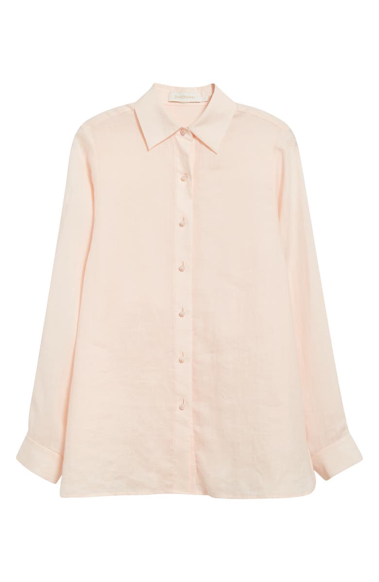 Zimmermann Oversize Button-Up Shirt, Alternate, color, 