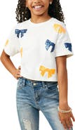 Hayden Girls Kids' Gameday Sequin Bow Graphic T-Shirt