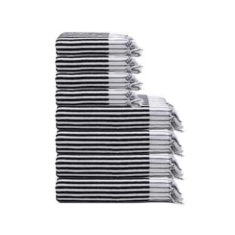 Stripes Turkish Cotton Terry Towel Bundle