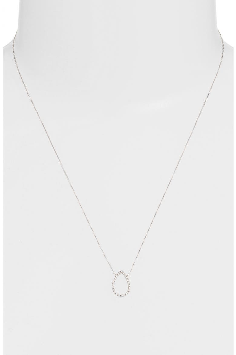 Marquise Diamond Pendant Necklace, Alternate, color, WHITE GOLD