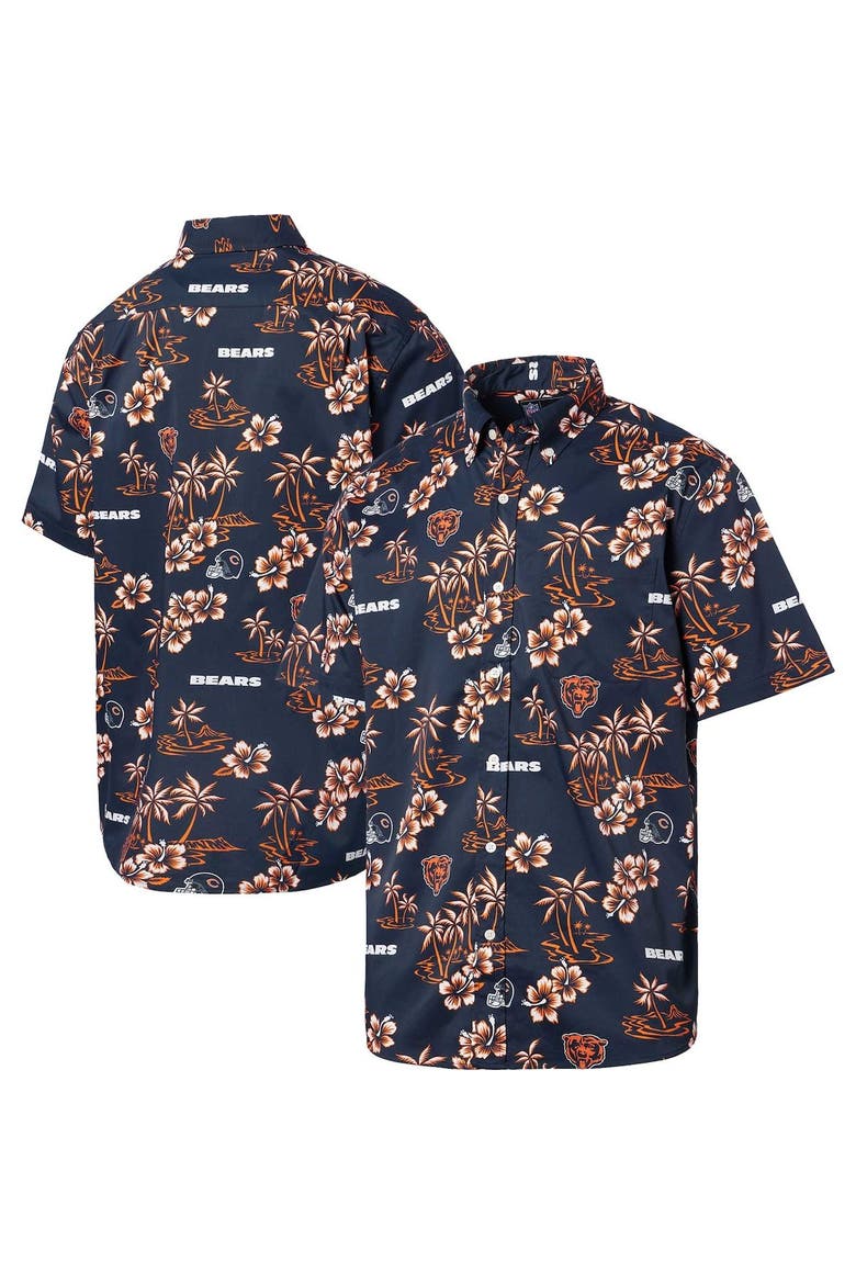 Men's Reyn Spooner Navy Chicago Bears Kekai Button-Up Shirt, Alternate, color, Navy