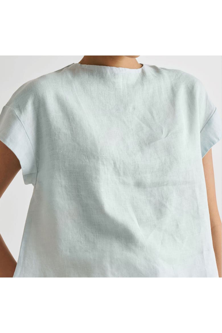 Cap Sleeved Everyday Top, Alternate, color, Summer Blue