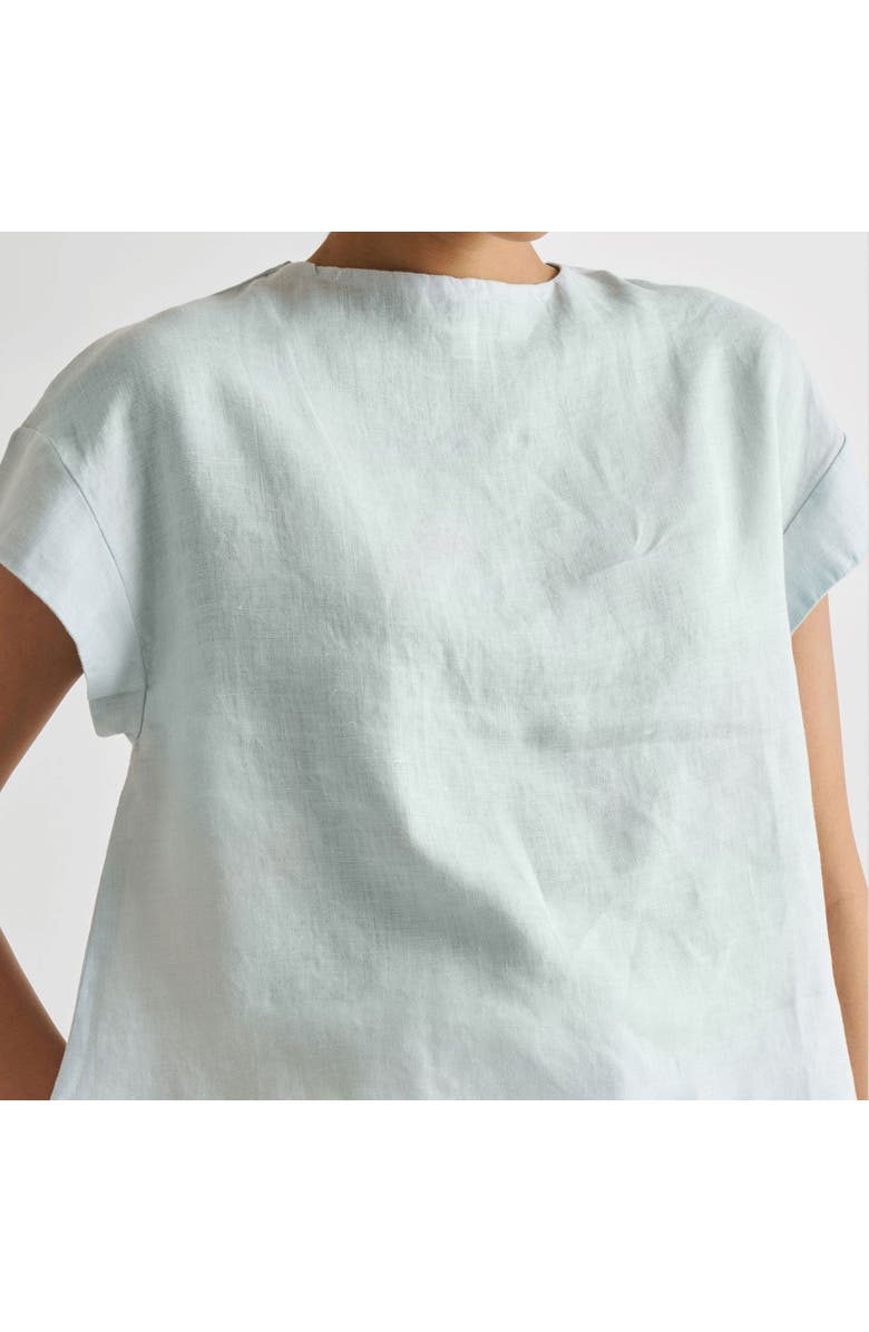 Reistor Cap Sleeved Everyday Top, Alternate, color, Summer Blue
