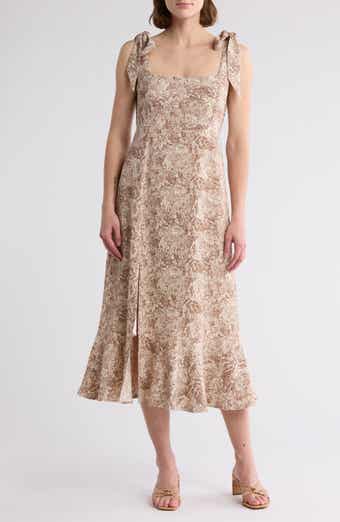 Lush Tie Strap Midi Dress