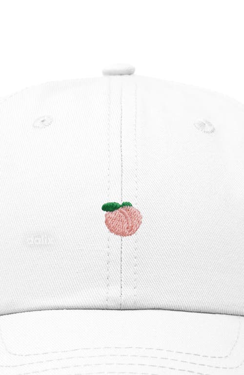 Dalix Lil Peach Dad Cap In White
