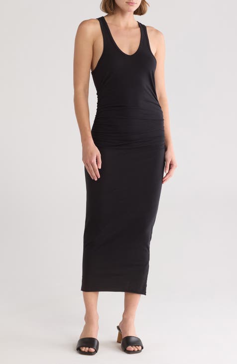 Racerback Ruched Midi Dress