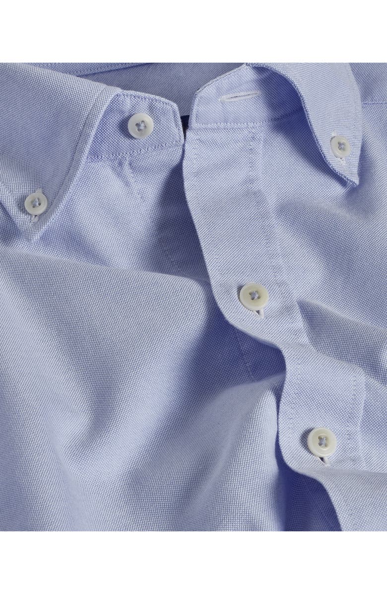 David Donahue Oxford Cotton Button-Down Sport Shirt, Alternate, color, Sky