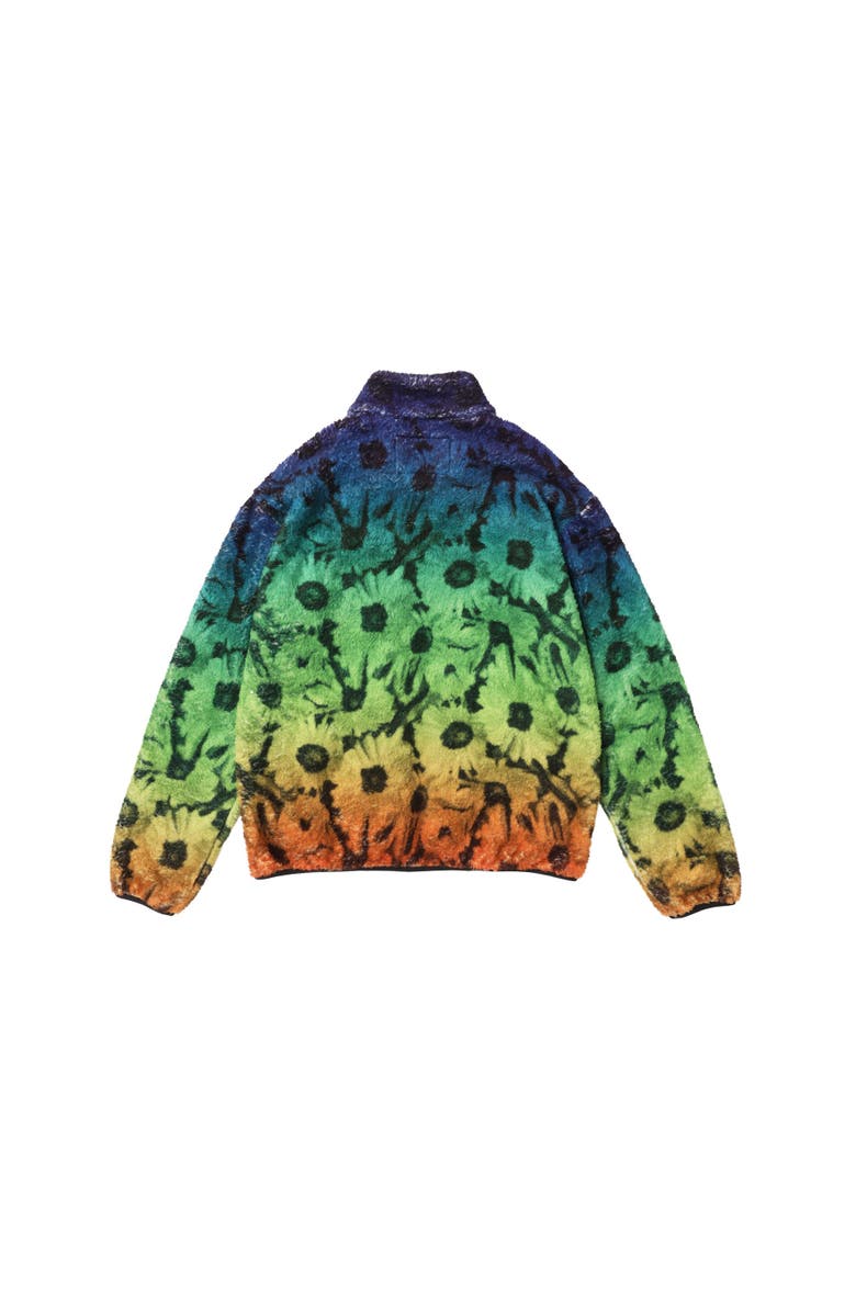 vowels Printed Fleece Jacket, Alternate, color, Multi