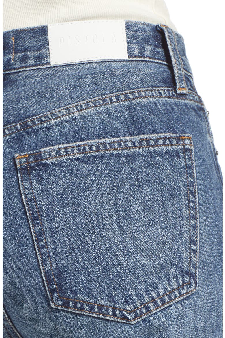 Charlie High Waist Ankle Straight Leg Jeans, Alternate, color, TERRACE