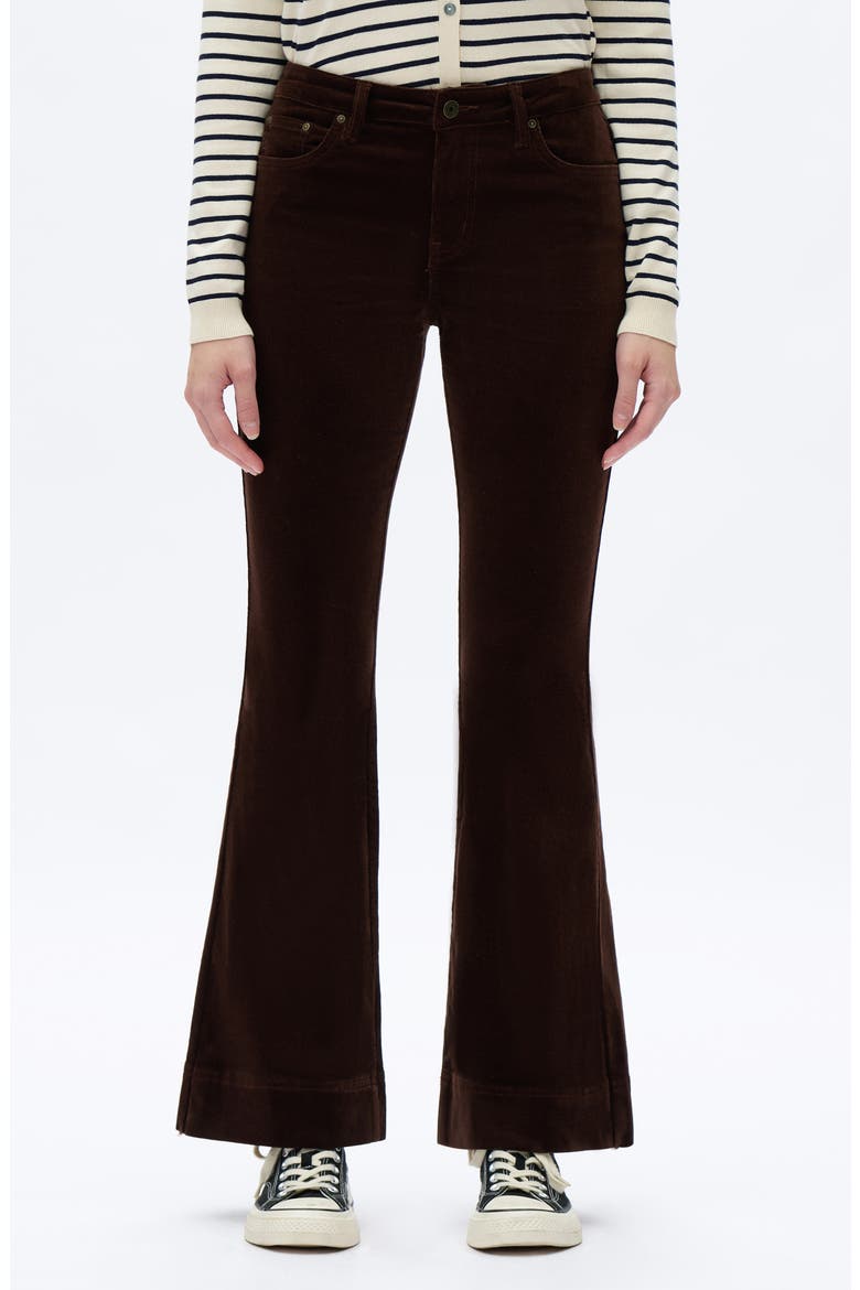 Flare Corduroy Pants, Main, color, HAZELNUT