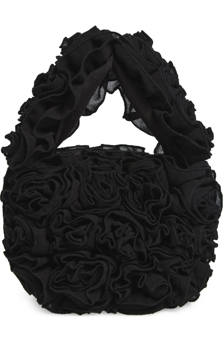 Naked Wardrobe Roses Mini Handbag, Alternate, color, Black