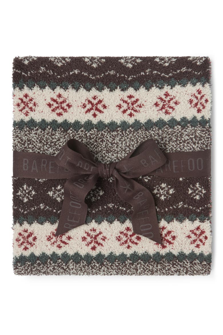CozyChic Fair Isle Scarf, Alternate, color, UMBER MULTI