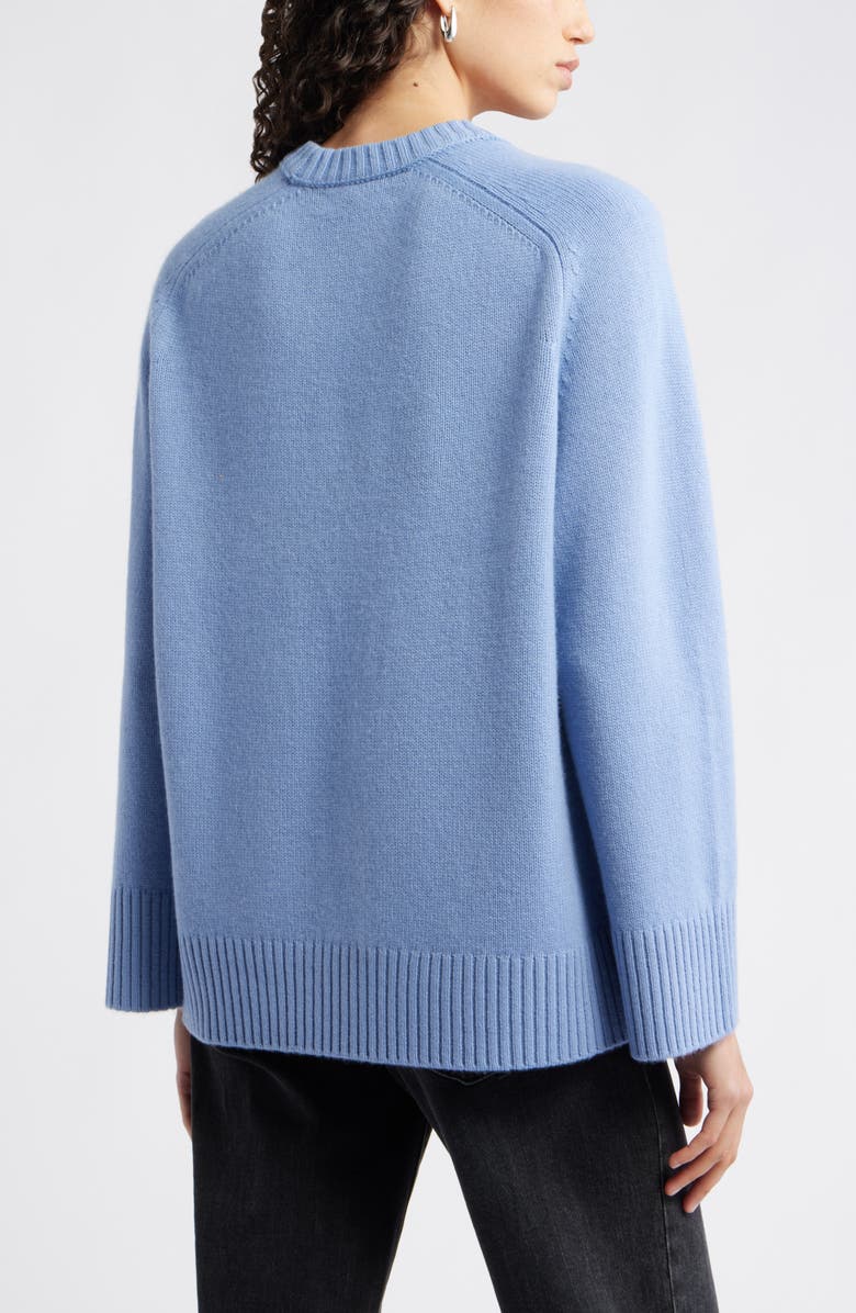 Nordstrom Crewneck Wool & Cashmere Sweater, Alternate, color, Blue Bel Air