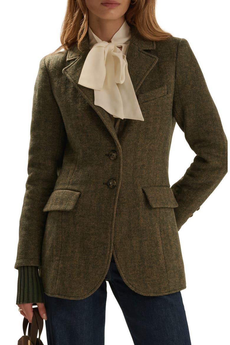 The City Herringbone Wool Blend Blazer, Main, color, YORKSHIRE HERRINGB