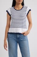 Bobeau Tipped Tie Back Sweater