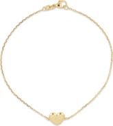 Bony Levy 14k Gold Heart Chain Bracelet