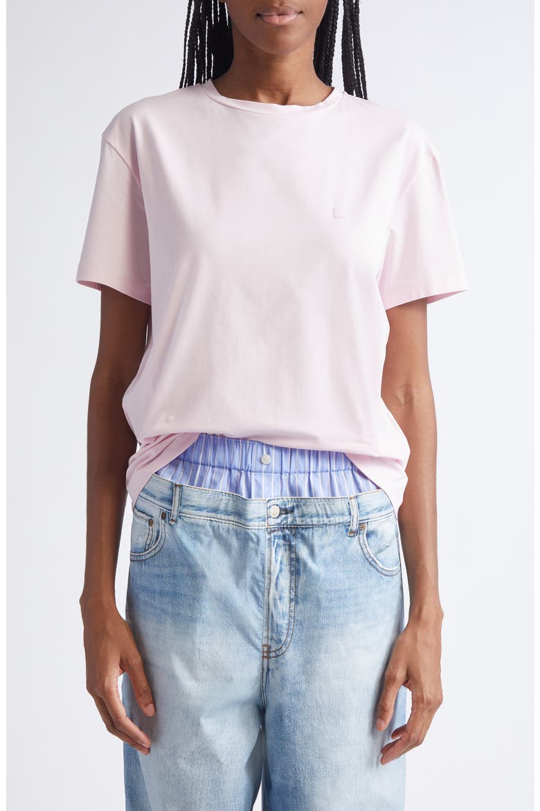 Eram U Face Patch T-Shirt, Main, color, BLOSSOM PINK