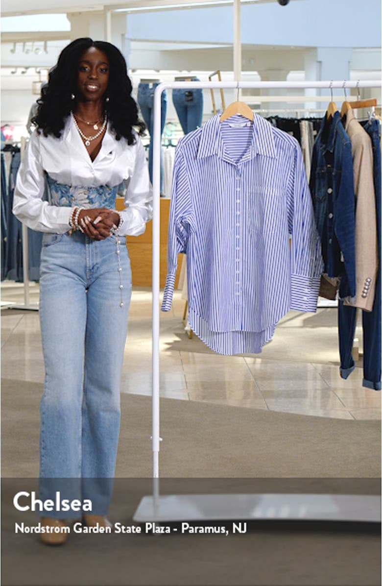 Stripe Cotton Button-Up Shirt, sales video thumbnail