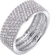 BY ADINA EDEN CZ Pavé Wide Eternity Band Ring