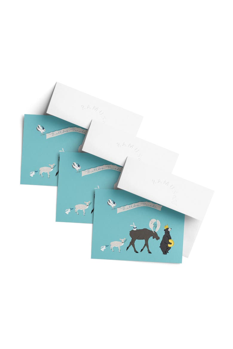 Happy Birthday Greeting Card Pack (3ct) "Birthday Parade", Main, color, Multi-Pack