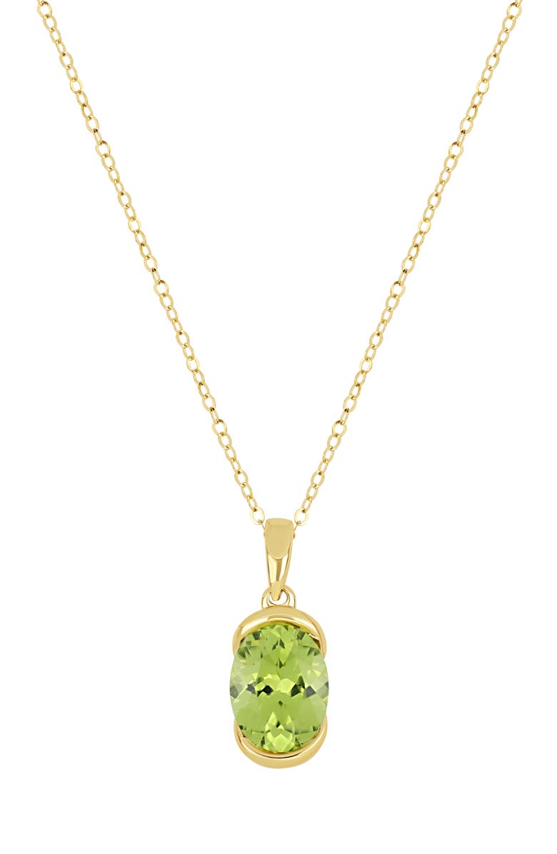 Bony Levy Iris 14K Yellow Gold Peridot Pendant Necklace, Main, color, 14K Yellow Gold