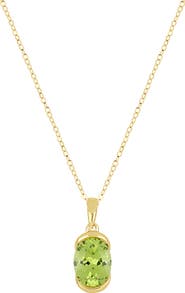 Bony Levy Iris 14K Yellow Gold Peridot Pendant Necklace