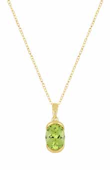 Bony Levy Iris 14K Yellow Gold Peridot Pendant Necklace