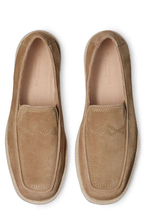 Stuart Weitzman Harbour Venetian Espadrille Loafers In Sand