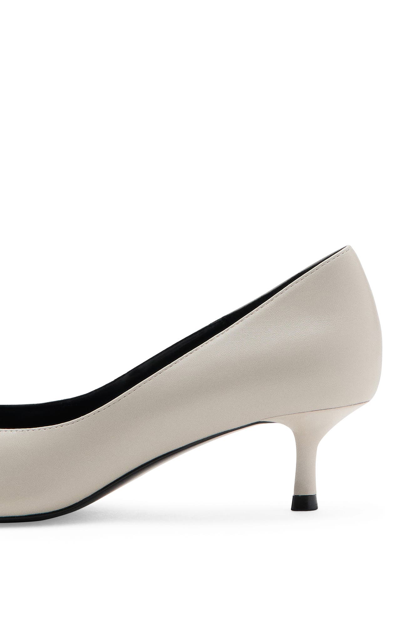 Pointed Toe Kitten Heel Pump, Alternate, color, ECRU