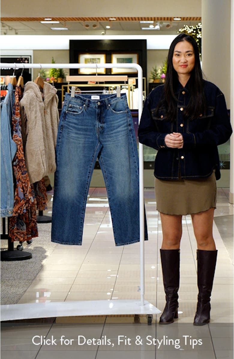 Lana Raw Hem High Waist Crop Wide Leg Jeans