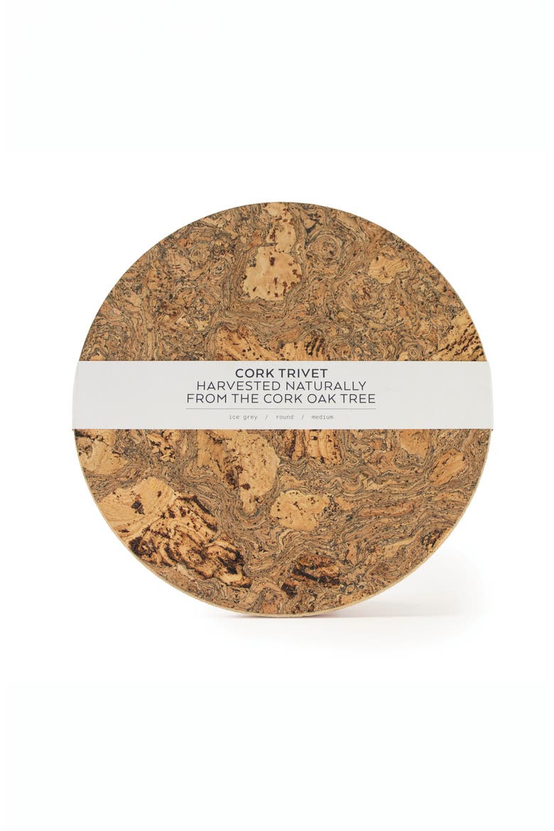 Natural Cork Round Trivets - Medium Set of 2, Alternate, color, Natural Cork