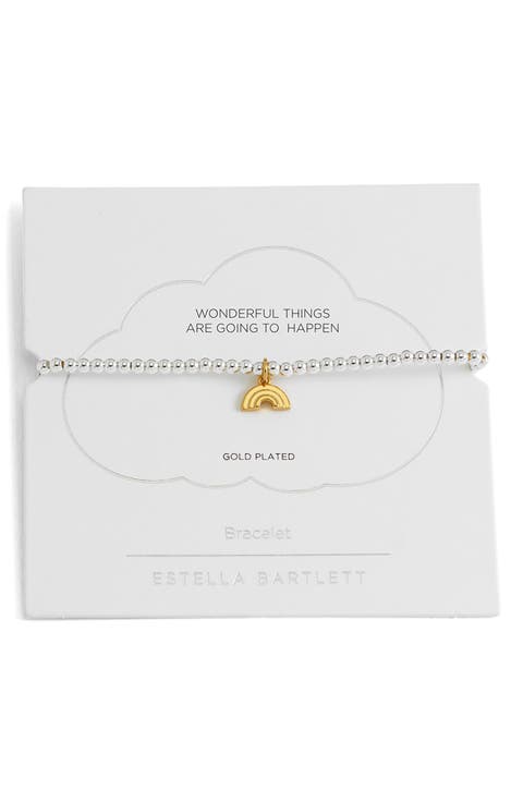 Rainbow Sienna Beaded Stretch Bracelet