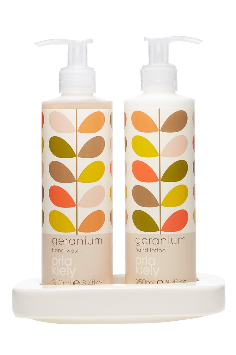 'Geranium' Hand Wash & Lotion Set, Main, color, NO COLOR