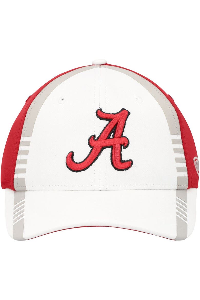 Men's Top of the World White/Crimson Alabama Crimson Tide Iconic Flex Hat, Alternate, color, White